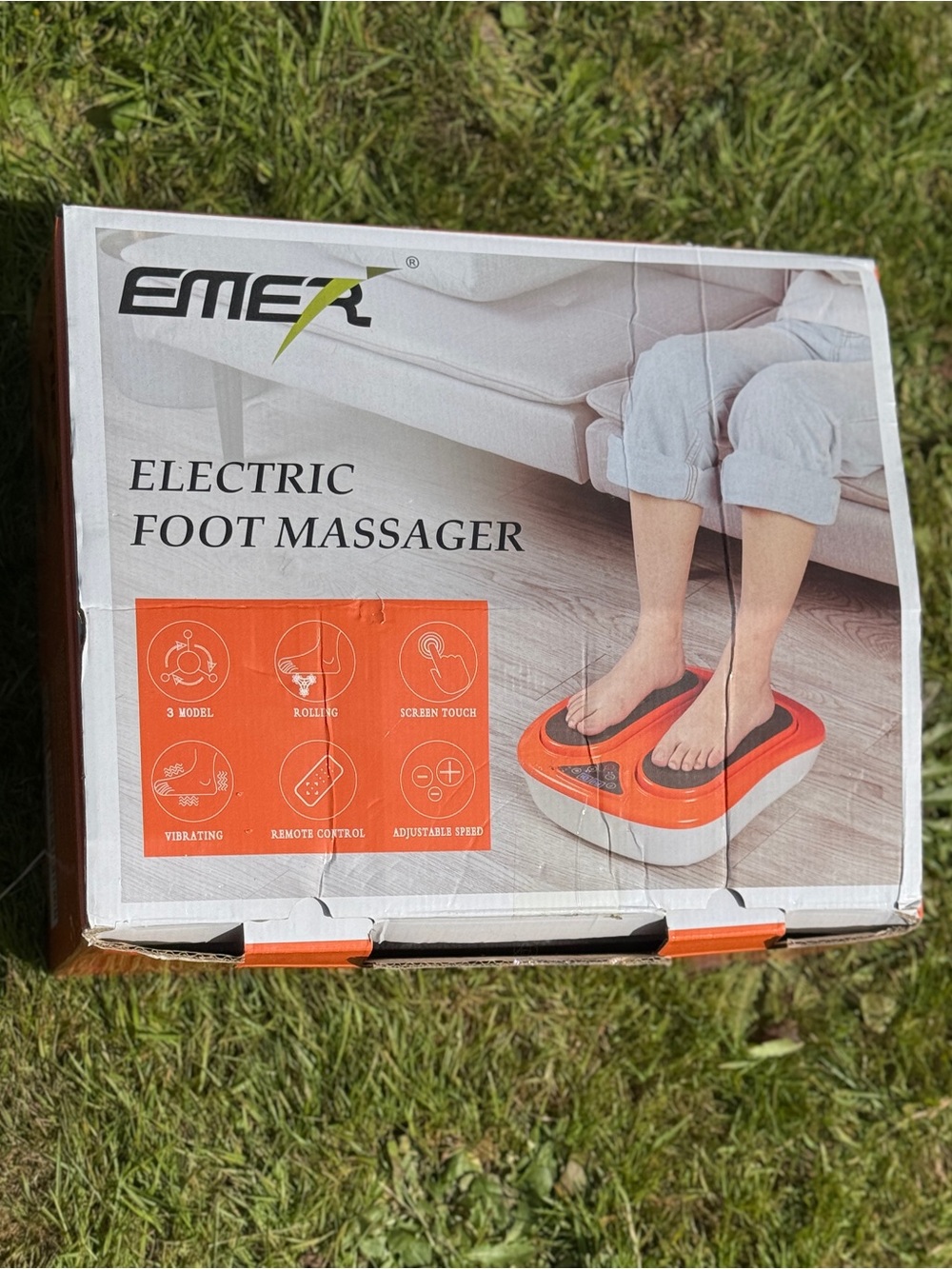 EMER Electric Foot Massager - Orange/White